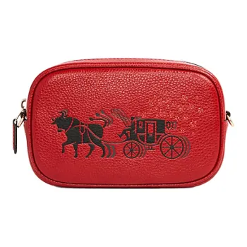 COACH Leather Fanny Pack Trumpets Women's Red