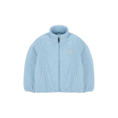 MLB New York Yankees Velvet Jackets Unisex Light Blue