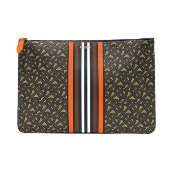 Burberry PVC Clutch Men's Brown