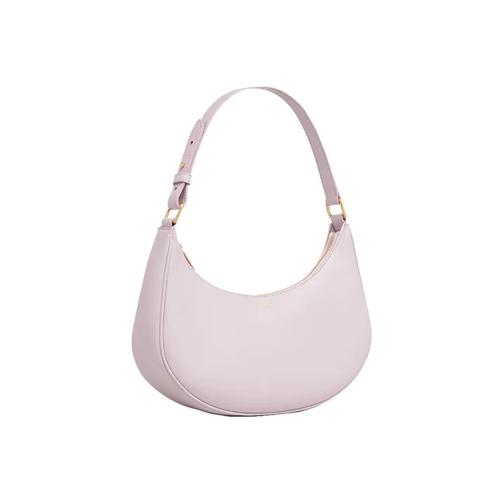 CELINE AVA Smooth Cow Leather Shoulder Bag Handbag Women's Peony Pink/Light Pink-1