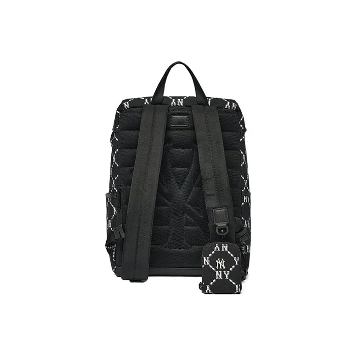 MLB Monogram Collection Polyamide Laptop Bag Backpack Regular Unisex Black-3