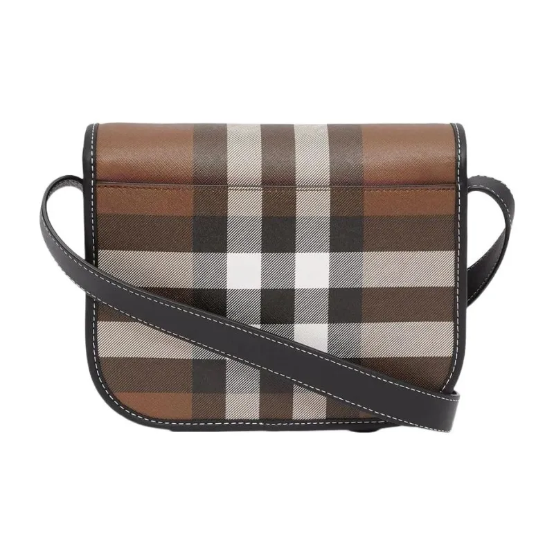 Burberry Cotton Shoulder Bag Unisex Brown-2