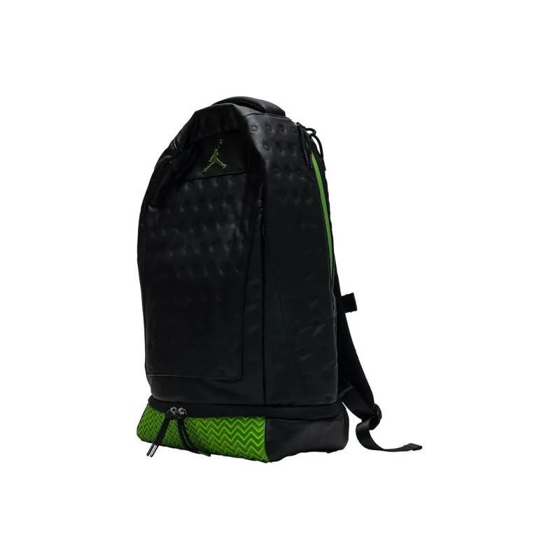 Jordan Canvas Basketball Bags Backpack Regular Unisex Black Green Multicolor-1