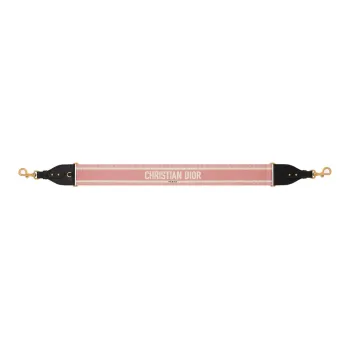 DIOR Cow Leather Shoulder Strap Bag Straps Women's Pink
