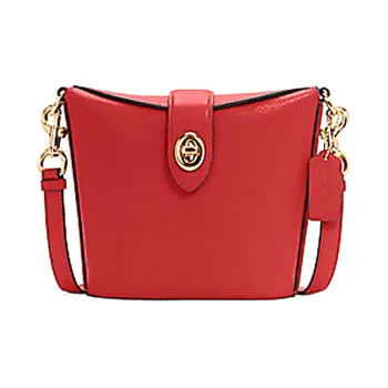COACH Addie Cow Leather French Fries Bag Shoulder Bag Crossbody Bag Small Size Women's Red