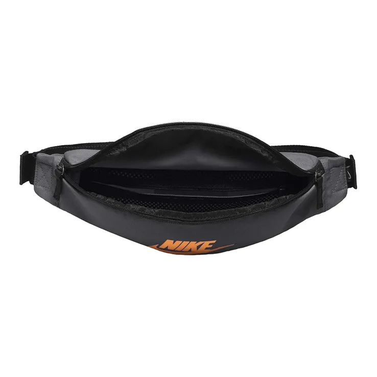 Nike Heritage Polyester Fanny Pack Regular Unisex Black Orange-2