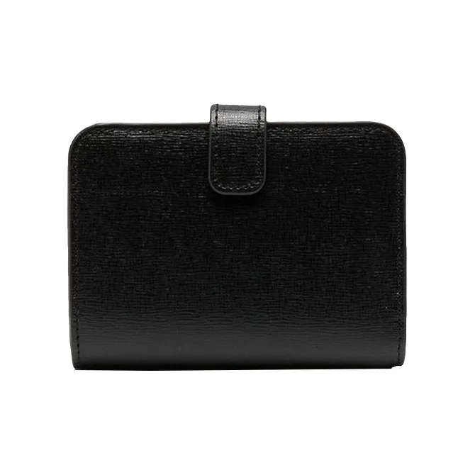 Furla Babylon Leather Wallet Small Size Women's Black-2
