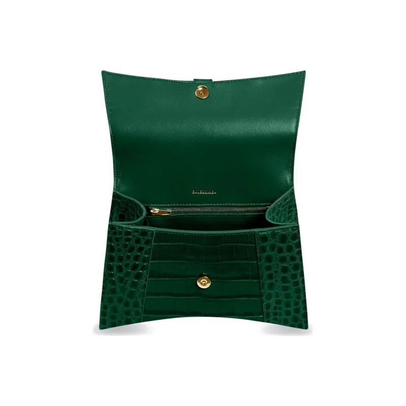 Balenciaga Bottle S Hourglass Top Handle Bag Green-4