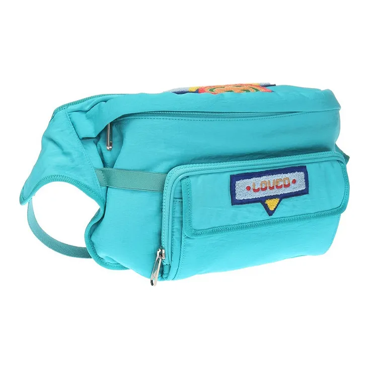 GUCCI Nylon Fanny Pack Backpack Backpack Sling Bag Unisex Blue-2