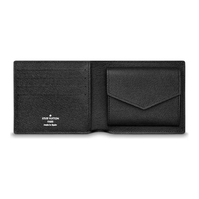 LOUIS VUITTON Marco Epi Leather Wallet Men's Black-3