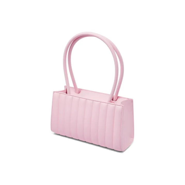 CHARLES&KEITH Synthetic Leather Handbag, Shoulder Bag Women's Black/Light Pink/Light Pink/Yellow/Yellow-7