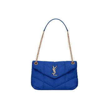 SAINT LAURENT PUFFER Quilting Lambskin Cloud Bag, Pillow Bag, Crossbody Bag, Shoulder Bag Small Size Women's