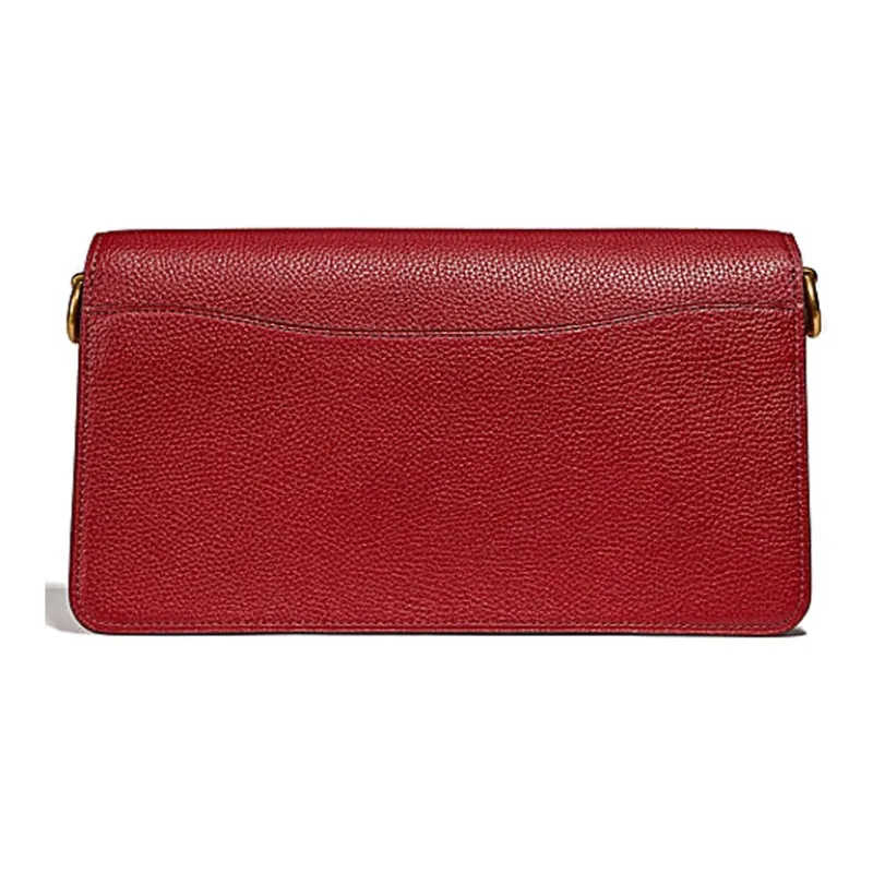 COACH Cow Leather Wine God Bag Shoulder Bag Crossbody Bag Medium Size Women's Burgundy-3