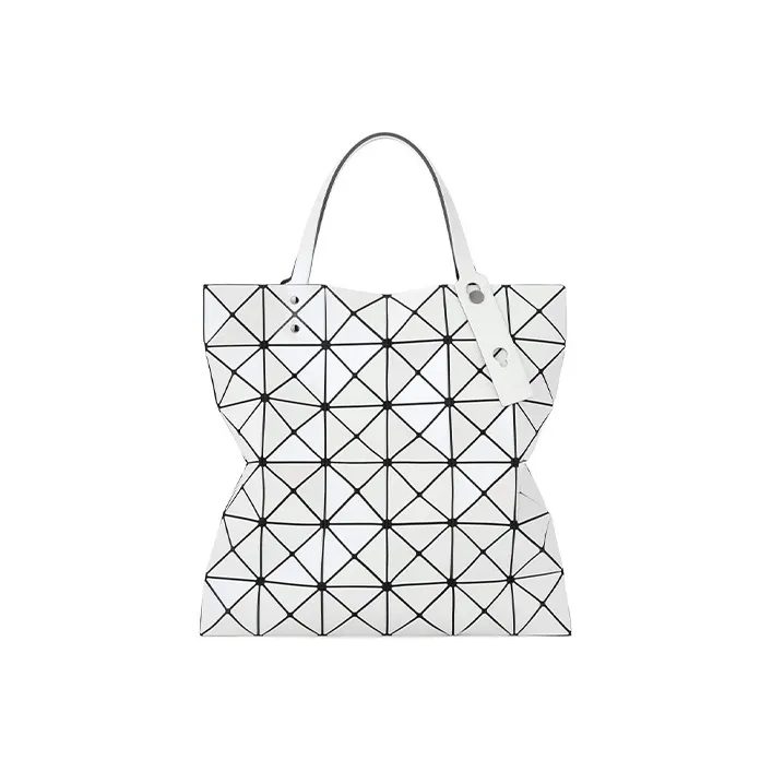 ISSEY MIYAKE Nylon Fabric Tote Bag, Shopping Bag, Shoulder Bag, Handbag Women's Ecru-0