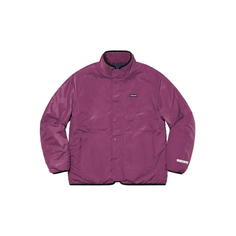 Supreme Reversible Colorblocked Fleece Jacket-5