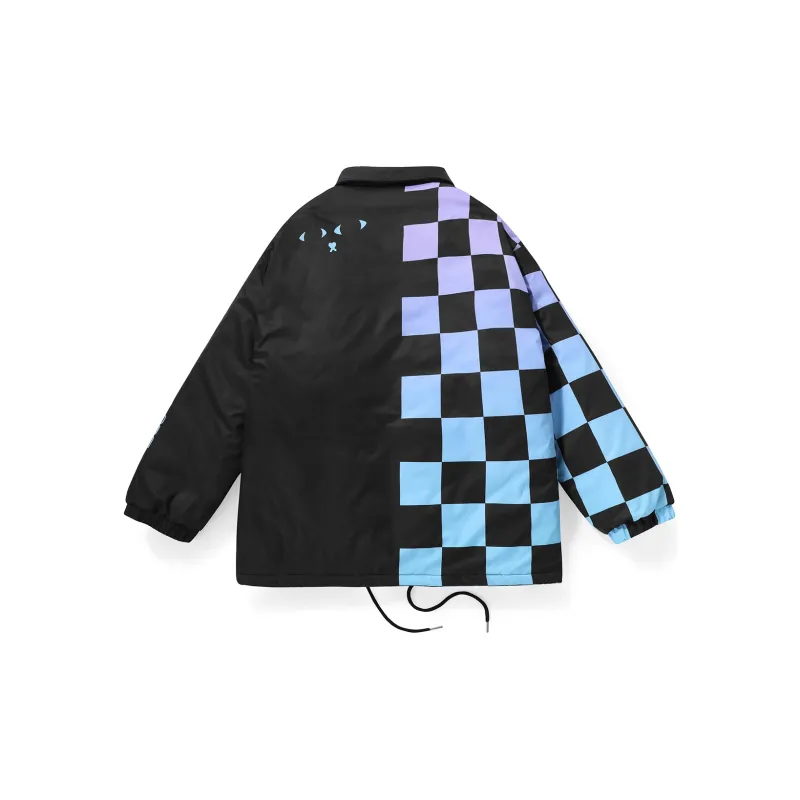 XXGOGO Cartoon Letter Lapel Loose Fit Puffer Jacket Unisex-1