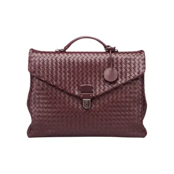 Bottega Veneta Cow Leather Handbag Regular Women's Red