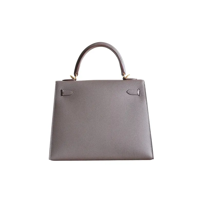 HERMES Kelly Epsom Leather Kelly Bag Handbags Regular Women's 8F Gris Étain Tin Gray-1