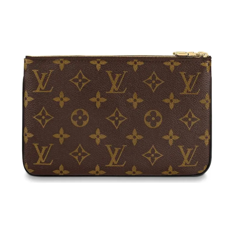 LOUIS VUITTON Pochette Double Zip Monogram Giant Reverse Brown-1