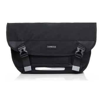 COMBACK Polyamide Shoulder Bag, Crossbody Bag Tubas Black/Gray/Blue