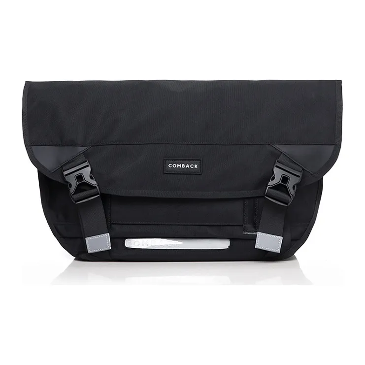COMBACK Polyamide Shoulder Bag, Crossbody Bag Tubas Black/Gray/Blue-0