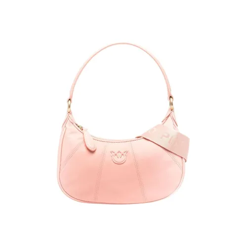 PINKO Leather Half Moon Bag Mahjong Bag Shoulder Bag Crossbody Handbag Shoulder Bag Mini Women's Orange