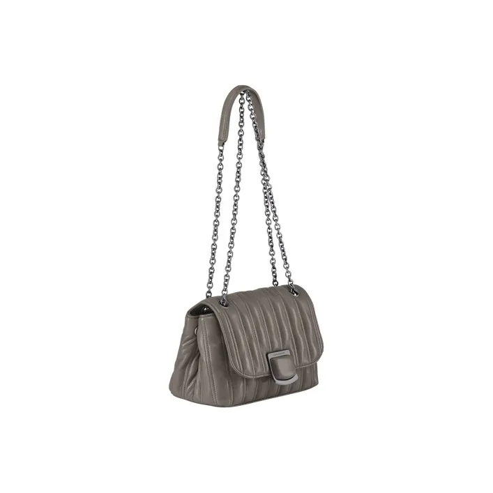 LONGCHAMP Sheepskin Shoulder Bag Crossbody Bag Small Size Women's Dove Color-1