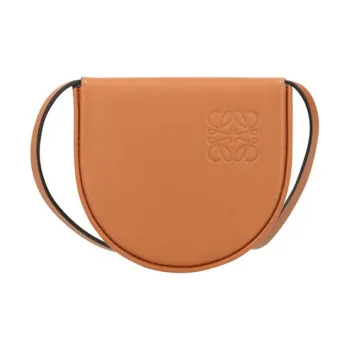 LOEWE Heel Cow Leather Horseshoe Bag, Shoulder Bag Regular Women's Candy/Brown/Caramel