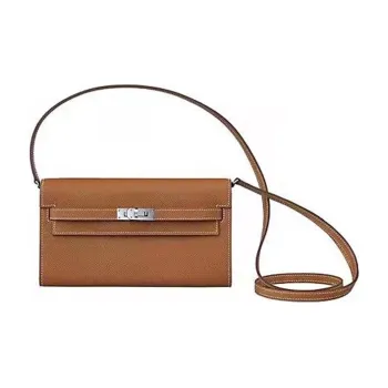 HERMES Kelly To Go Epsom Calfskin Portable Crossbody Bag, Shoulder Bag Regular Women's