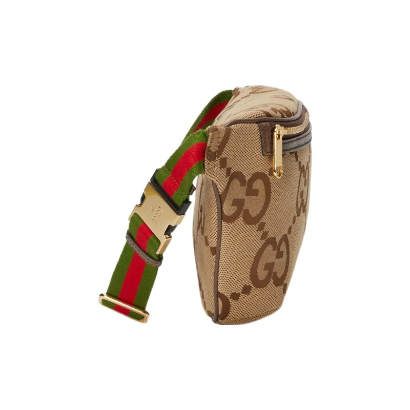 GUCCI Canvas Crossbody Bag, Shoulder Bag, Fanny Pack Regular Men's Beige Brown-2