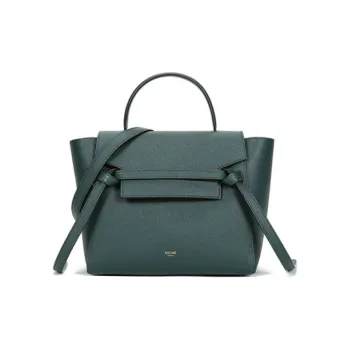 CELINE Belt Grained Calfskin Catfish Bag Crossbody Bag Shoulder Bag Handbag Micro Women's Candy Color Amazon Green