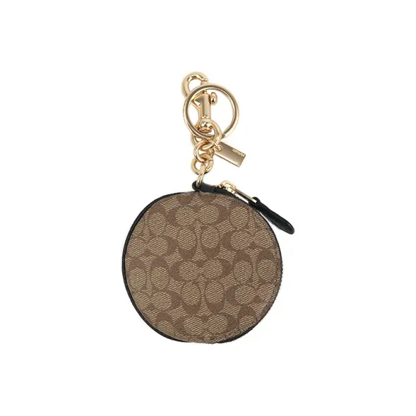COACH Basquiat Collaboration Canvas Coin Purse Unisex Brown-4