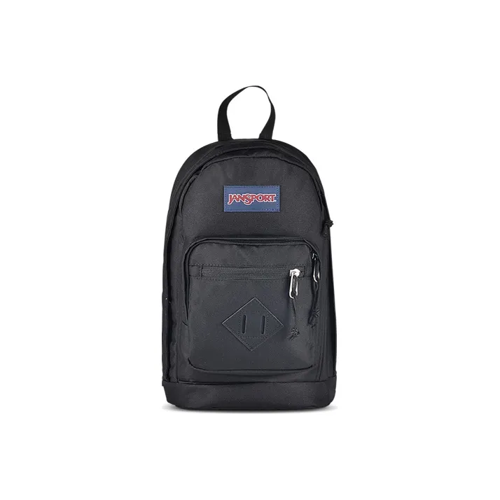 JanSport Polyester One Shoulder Crossbody Sling Bags Regular Unisex Black-0