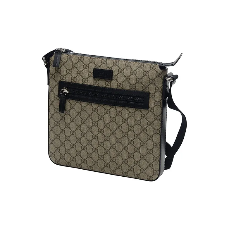 GUCCI PVC Messenger Bag Shoulder Bag Crossbody Bag Small Size Men's Ebony/Black-1