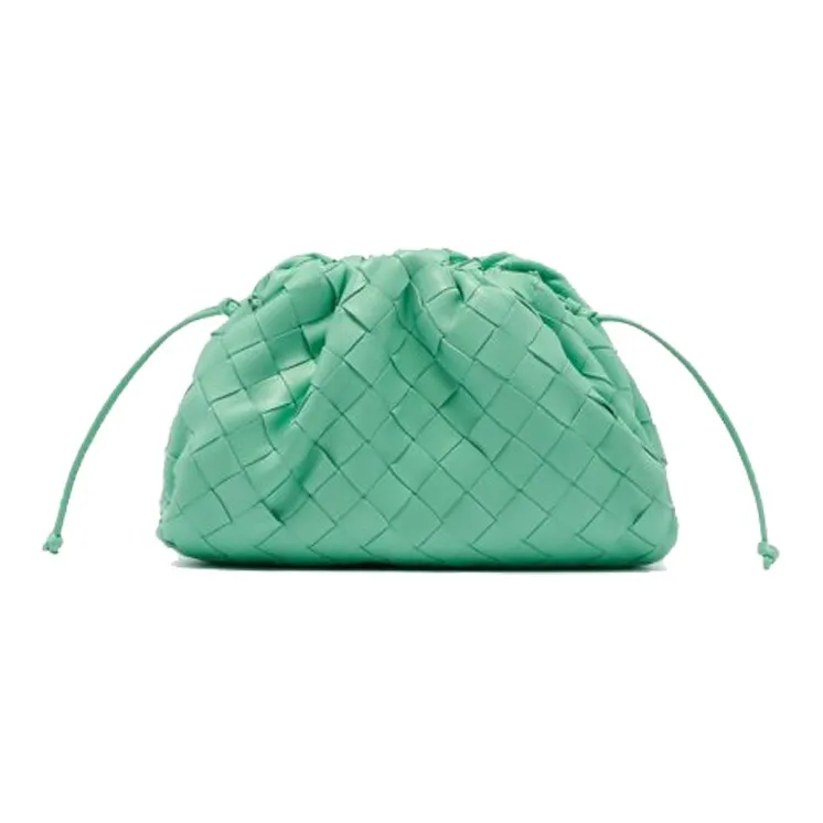 Bottega Veneta POUCH Cloud Bag Sheepskin Handheld Shoulder Bag Crossbody Bag Mini Women's Green-0