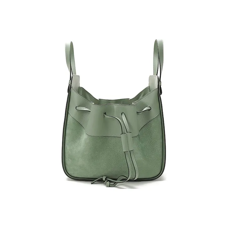 LOEWE Hammock Leather Hammock Bag, Shoulder Bag, Crossbody Bag, Handbag Trumpets Women's Light Green-6