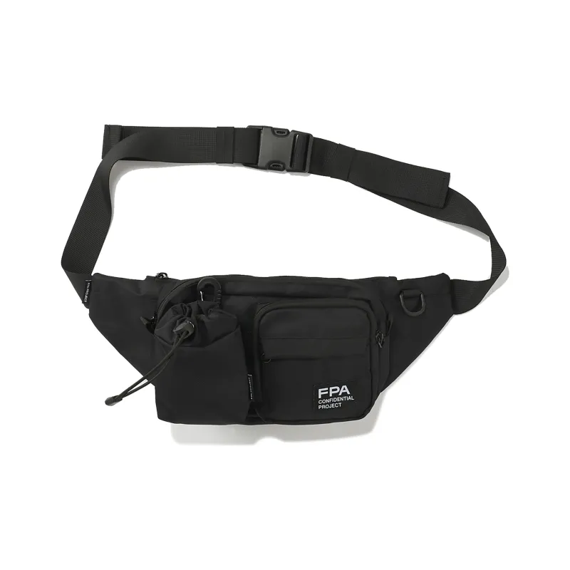 FPA Sling Bags One Shoulder Crossbody Fanny Pack Unisex Black/Gray-0