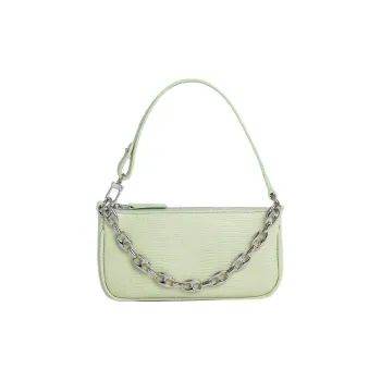 By Far Mini Rachel Cow Leather Portable Crossbody Bag, Shoulder Bag Women's Green