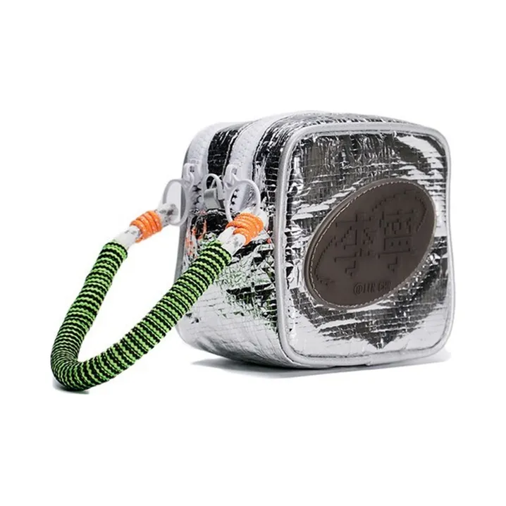LiNing Fashion Week Collection Polyurethane Handbag Regular Unisex Silver-1