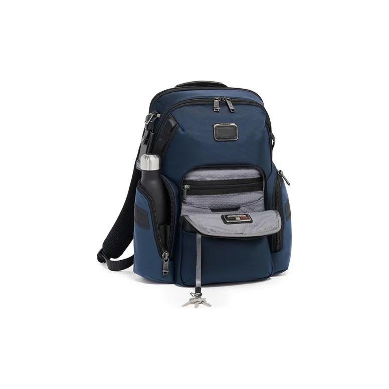 TUMI Alpha Bravo Nylon Backpack Regular Men's Blue-1