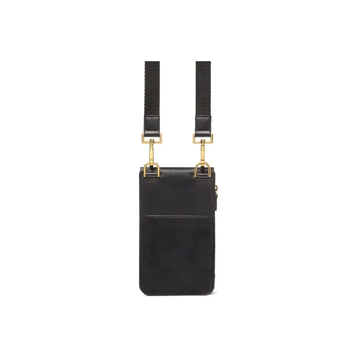 VERSACE La Medusa Cow Leather Shoulder Bag, Crossbody Bag Mini Men's Black-2