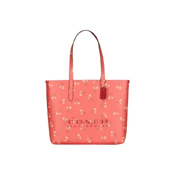 COACH Highline Leather Tote Bag Crossbody Bag Handbag Shoulder Bag Large Size Women's Soft Pink