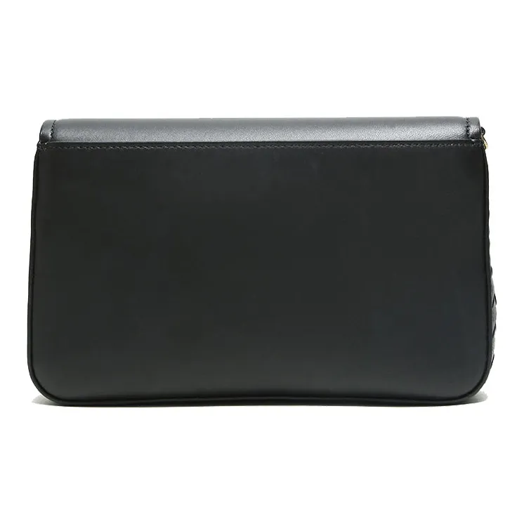 Bottega Veneta Sheepskin Portable Crossbody Bag Shoulder Bag Women's Black-2