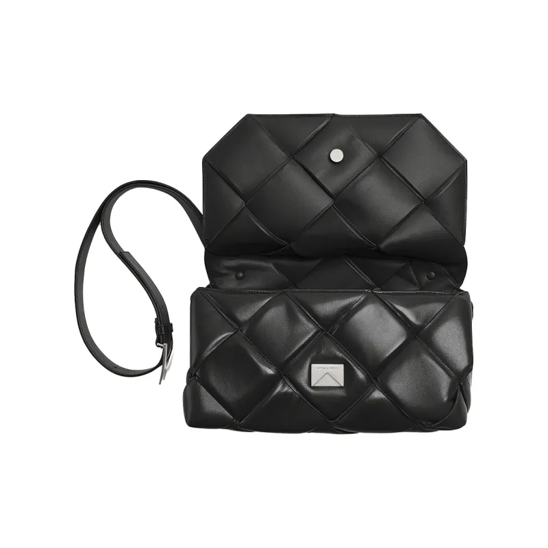 Bottega Veneta Nappa Leather Handbag Women's Black-2