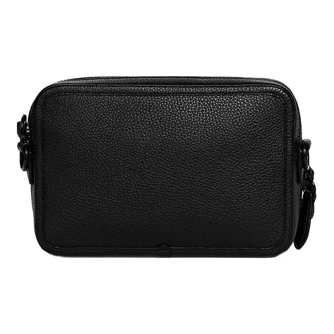 COACH Charter Leather Camera Bag, Handbag, Shoulder Bag, Crossbody Bag Trumpets Men's Black-2