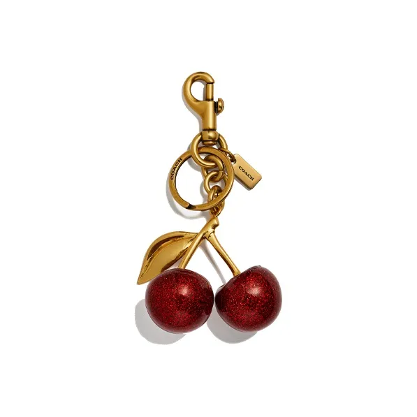COACH Bag Charm Resin Metal Bag Accessory Women's Red/Gold-0