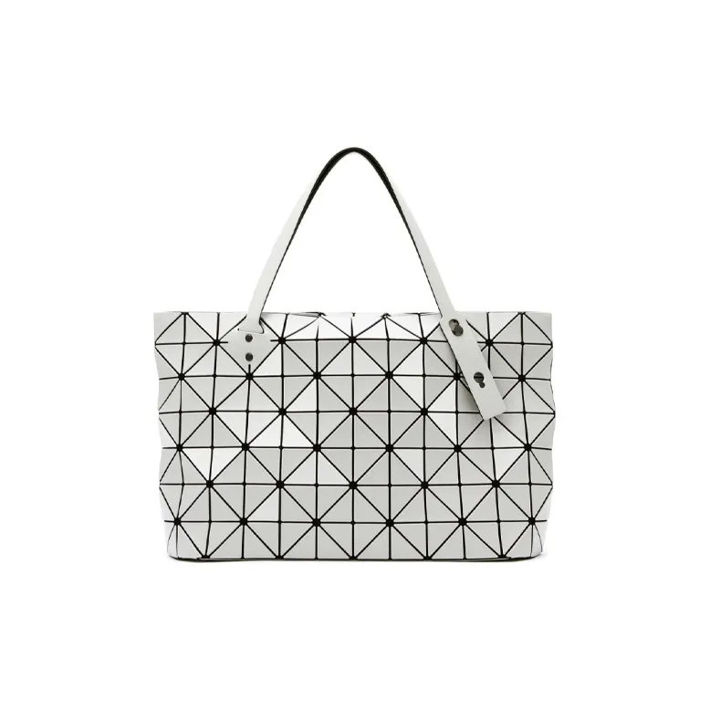 ISSEY MIYAKE Vinyl Chloride Resin Shoulder Bag Crossbody Bag Handbag Women's White Ice Gray-1