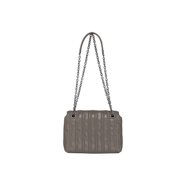 LONGCHAMP Sheepskin Shoulder Bag Crossbody Bag Small Size Women's Dove Color-2