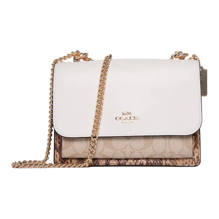 COACH Klare Canvas With Leather Trunk Bag, Portable Crossbody Bag, Shoulder Bag Women's-0