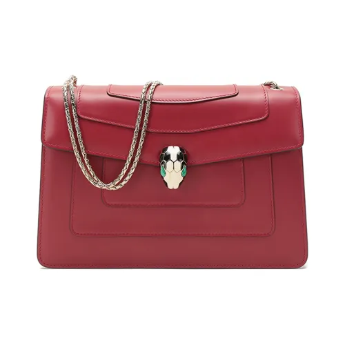 BVLGARI Wmns Single-Shoulder Bag Red